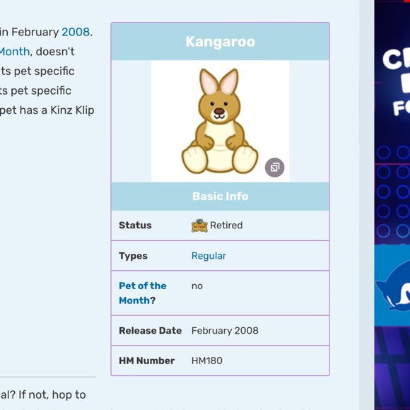 Webkinz Kangaroo HM180 Retired - Picture 10 of 12